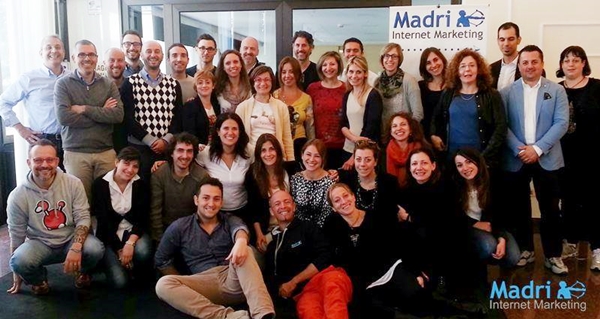 Foto di gruppo al corso di madri internet marketing a maggio 2014